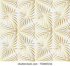 Geometric seamless pattern with tiles striped complex shape.Monochrome simple background.Vector illustration