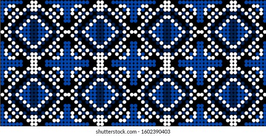 Geometric seamless pattern traditional Design for background. Light multi color vector template with circles. Glitter abstract illustration,carpet,wallpaper.