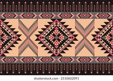 Geometric seamless pattern traditional design.