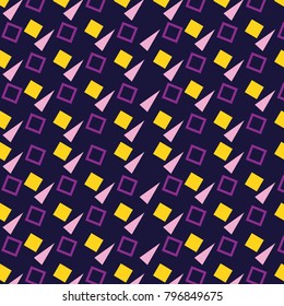 geometric seamless pattern trendy memphis design retro background template