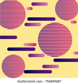 geometric seamless pattern trendy memphis design retro background template