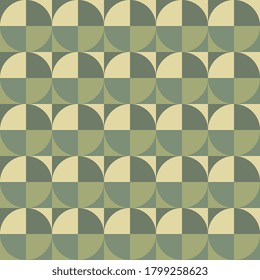 Geometric seamless pattern in trendy woodland camouflage colors. Modern fashion ornament in military style. Nature vector illustration easy to edit and use. EPS 10