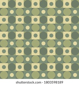 Geometric seamless pattern in trendy woodland camouflage colors. Modern fashion ornament in military style. Nature vector illustration easy to edit and use. EPS 10