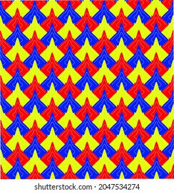 Geometric seamless pattern triangle colorful