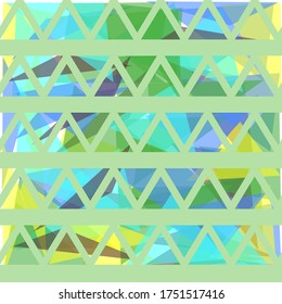 Geometric seamless pattern triangle ornament. Vector background