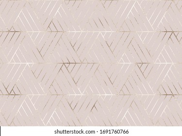 Geometric seamless pattern with triangle striped texture.