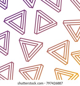 geometric seamless pattern with triangles memphis design