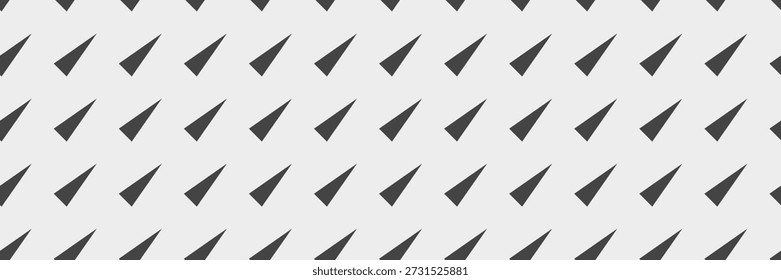 Geometric seamless pattern with triangles. Minimalist sharp background. Vector