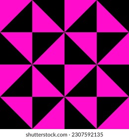 Geometric seamless pattern with triangles. Modern op art abstract background. Vector illustration.