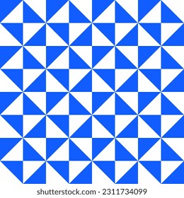 Geometric seamless pattern with triangles. Modern op art abstract background. Vector illustration.