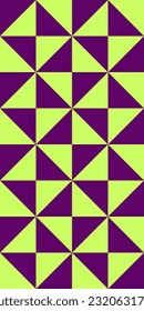 Geometric seamless pattern with triangles. Modern op art abstract background. Vector illustration.