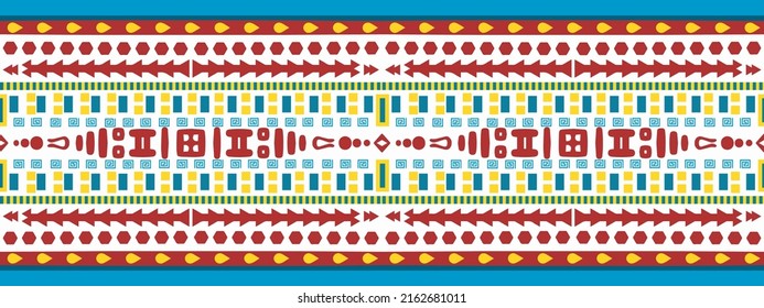 Geometric Seamless Pattern, Tribal Background Style, Ethnic Textile. Ideal for Fabric printing or home decor