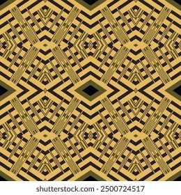Geometrische nahtlose Muster mit Stammes ethnischen Griechenland alten Stil griechischen Mäander, Rhombus, Formen, Zickzack-Linien. Eleganter griechischer Hintergrund. Vektormoderne Ornamente. Abstraktes Design.  Endlose Textur.