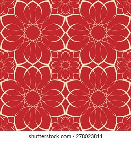Geometric seamless pattern, tribal ethnic ornament, fashion repeating texture. Abstract background, vector illustration