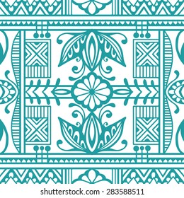 Geometric seamless pattern. Tribal ethnic Arabian ornament. Fashion repeating texture, hand drawn artwork vector illustration.