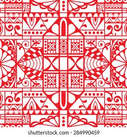 Geometric seamless pattern. Tribal ethnic Arabian ornament. Fashion repeating texture, hand drawn artwork vector illustration.