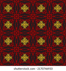 Geometric Seamless Pattern with Tribal Shape. Designed in Ikat, Boho, Aztec, Folk, Motif, Luxury Arabic Style. Ideal for Fabric Garment, Ceramics, Wallpaper, backdrop. Vector Illustration
