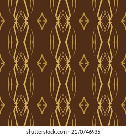 Geometric Seamless Pattern with Tribal Shape. Designed in Ikat, Boho, Aztec, Folk, Motif, Luxury Arabic Style. Ideal for Fabric Garment, Ceramics, Wallpaper, backdrop. Vector Illustration