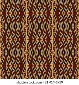 Geometric Seamless Pattern with Tribal Shape. Designed in Ikat, Boho, Aztec, Folk, Motif, Luxury Arabic Style. Ideal for Fabric Garment, Ceramics, Wallpaper, backdrop. Vector Illustration