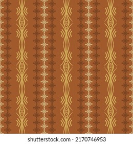 Geometric Seamless Pattern with Tribal Shape. Designed in Ikat, Boho, Aztec, Folk, Motif, Luxury Arabic Style. Ideal for Fabric Garment, Ceramics, Wallpaper, backdrop. Vector Illustration