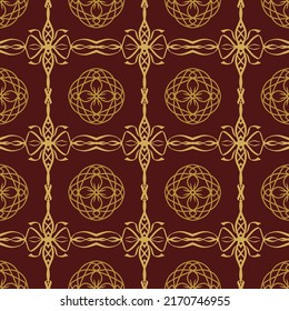 Geometric Seamless Pattern with Tribal Shape. Designed in Ikat, Boho, Aztec, Folk, Motif, Luxury Arabic Style. Ideal for Fabric Garment, Ceramics, Wallpaper, backdrop. Vector Illustration