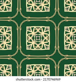 Geometric Seamless Pattern with Tribal Shape. Designed in Ikat, Boho, Aztec, Folk, Motif, Luxury Arabic Style. Ideal for Fabric Garment, Ceramics, Wallpaper, backdrop. Vector Illustration