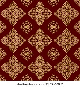 Geometric Seamless Pattern with Tribal Shape. Designed in Ikat, Boho, Aztec, Folk, Motif, Luxury Arabic Style. Ideal for Fabric Garment, Ceramics, Wallpaper, backdrop. Vector Illustration