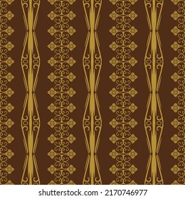 Geometric Seamless Pattern with Tribal Shape. Designed in Ikat, Boho, Aztec, Folk, Motif, Luxury Arabic Style. Ideal for Fabric Garment, Ceramics, Wallpaper, backdrop. Vector Illustration