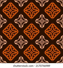 Geometric Seamless Pattern with Tribal Shape. Designed in Ikat, Boho, Aztec, Folk, Motif, Luxury Arabic Style. Ideal for Fabric Garment, Ceramics, Wallpaper, backdrop. Vector Illustration