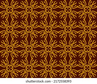 Geometric Seamless Pattern with Tribal Shape. Designed in Ikat, Boho, Aztec, Folk, Motif, Thai, Luxury Arabic Style. Ideal for Fabric Garment, Ceramics, Wallpaper. Vector Illustration