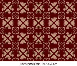 Geometric Seamless Pattern with Tribal Shape. Designed in Ikat, Boho, Aztec, Folk, Motif, Thai, Luxury Arabic Style. Ideal for Fabric Garment, Ceramics, Wallpaper. Vector Illustration