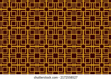 Geometric Seamless Pattern with Tribal Shape. Designed in Ikat, Boho, Aztec, Folk, Motif, Thai, Luxury Arabic Style. Ideal for Fabric Garment, Ceramics, Wallpaper. Vector Illustration