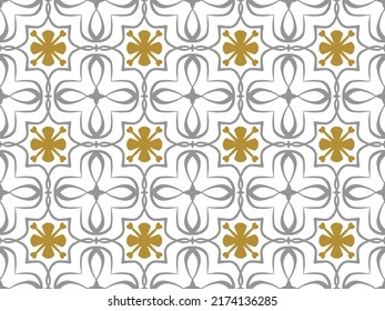 Geometric Seamless Pattern with Tribal Shape. Designed in Ikat, Boho, Aztec, Folk, Motif, Luxury Arabic Style. Ideal for Fabric Garment, Ceramics, Wallpaper. Vector Illustration