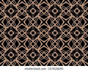 Geometric Seamless Pattern with Tribal Shape. Designed in Ikat, Boho, Aztec, Folk, Motif, Luxury Arabic Style. Ideal for Fabric Garment, Ceramics, Wallpaper. Vector Illustration