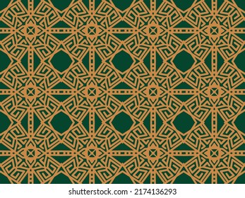 Geometric Seamless Pattern with Tribal Shape. Designed in Ikat, Boho, Aztec, Folk, Motif, Luxury Arabic Style. Ideal for Fabric Garment, Ceramics, Wallpaper. Vector Illustration