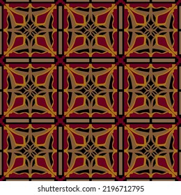 Geometric Seamless Pattern with Tribal Shape. Designed in Ikat, Boho, Aztec, Folk, Motif, Thai, Luxury Arabic Style. Ideal for Fabric Garment, Ceramics, Wallpaper. Vector Illustration.
