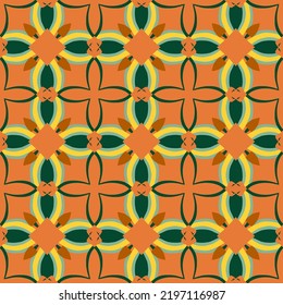 Geometric Seamless Pattern with Tribal Shape. Designed in Ikat, Boho, Aztec, Folk, Motif, Luxury Arabic Style. Ideal for Fabric Garment, Ceramics, Wallpaper. Vector Illustration.