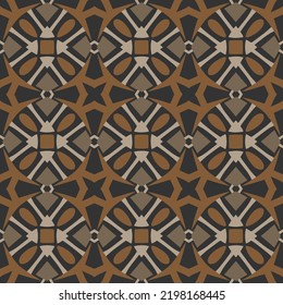 Geometric Seamless Pattern with Tribal Shape. Pink Red Pattern designed in Ikat, Aztec, Moroccan, Turkey, Luxury Arabic Style. Ideal for Fabric Garment, Ceramics, Wallpaper. Vector Illustration.