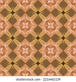 Geometric Seamless Pattern with Tribal Shape. Pattern designed in Ikat, Aztec, Moroccan, Thai, Luxury Arabic Style. Ideal for Fabric Garment, Ceramics, Wallpaper. Vector Illustration.