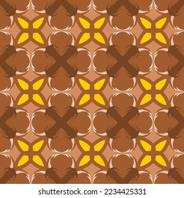 Geometric Seamless Pattern with Tribal Shape. Pattern designed in Ikat, Aztec, Moroccan, Thai, Luxury Arabic Style. Ideal for Fabric Garment, Ceramics, Wallpaper. Vector Illustration.