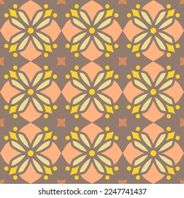 Geometric Seamless Pattern with Tribal Shape. Designed in Ikat, Boho, Aztec, Folk, Motif, Luxury Arabic Style. Ideal for Fabric Garment, Ceramics, Wallpaper. Vector Illustration