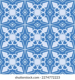 Geometric Seamless Pattern with Tribal Shape. Pattern designed in Ikat, Aztec, Moroccan, Thai, Luxury Arabic Style. Ideal for Fabric Garment, Ceramics, Wallpaper. Vector Illustration.