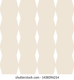 Geometric seamless pattern. Two colors beige and white. Vector illustration