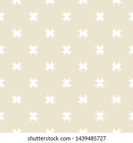 Geometric seamless pattern. Two colors beige and white. Vector illustration