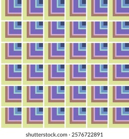 Geometric seamless pattern, understated checkered design optical 70s