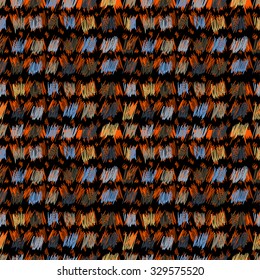 Geometric seamless pattern. Uneven interesting structure squares, bars, spots and lines, drawn by hand. To design the background wallpaper, packaging, textiles, fabrics.