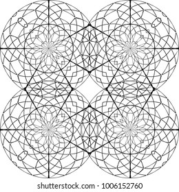 Geometric seamless pattern. Vector abstract background.