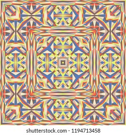 Geometric seamless pattern. Vector abstract colorful ornamental background for textile, surface, decor design.