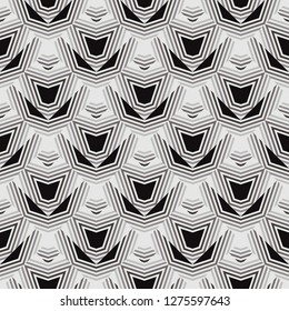 Geometric seamless pattern, vector abstract halftone background, modern design texture.
