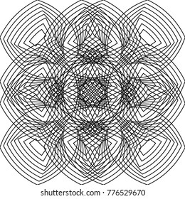 Geometric seamless pattern. Vector abstract background. Modern design black and white pattern.